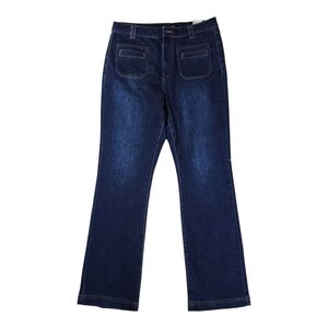 Tribal Brooke High Rise Hugging Microflare Jeans Dark Wash Size 10 NWT